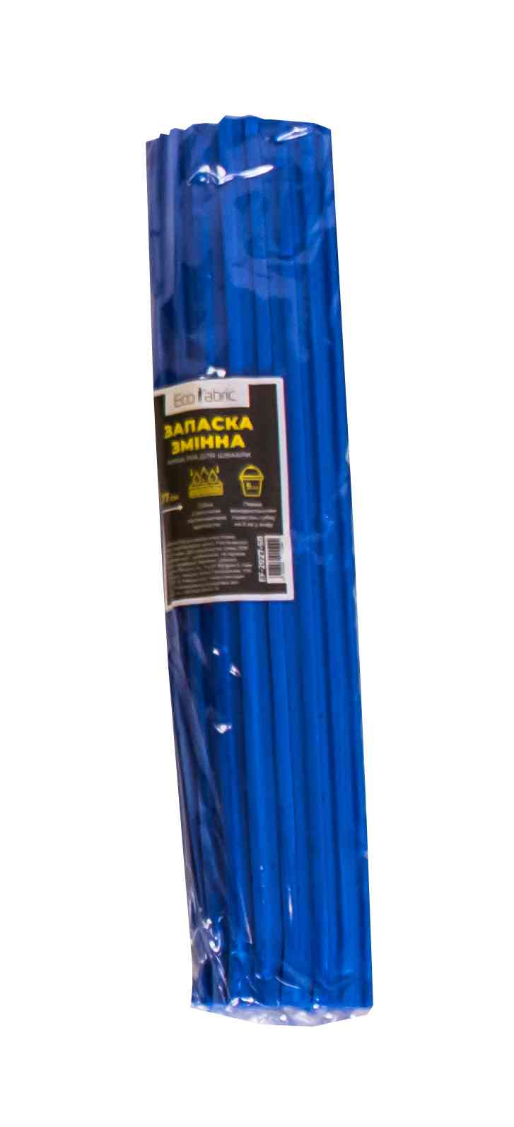 Насадка змінна PVA для швабри тверда, 27см, синя Eco Fabric